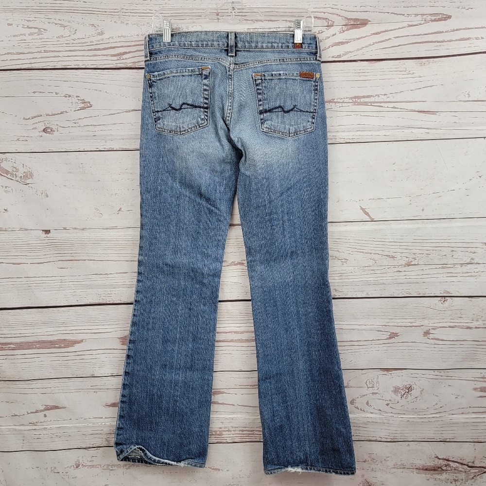 7 For All Mankind low Rise lightwash bootcut jeans - Picture 7 of 12